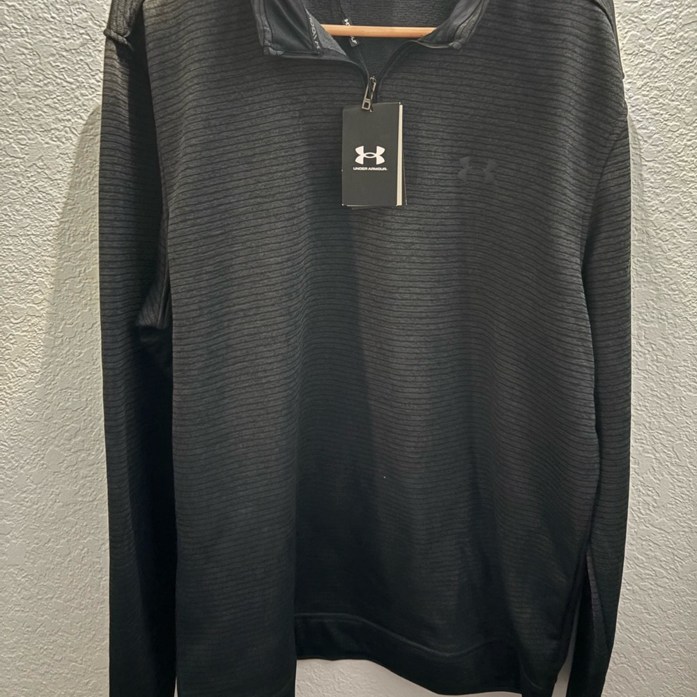 New With Tags! Under Armour Charcoal Quarter-Zip Top